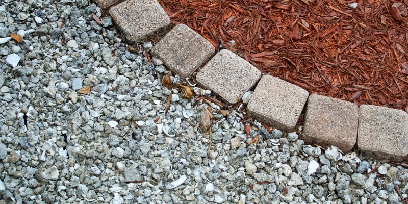 gravel and mulch