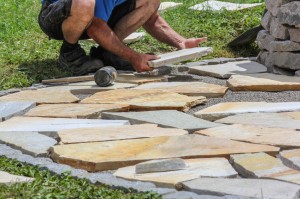 flagstone patio