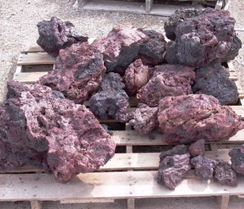 Red Lava Boulders